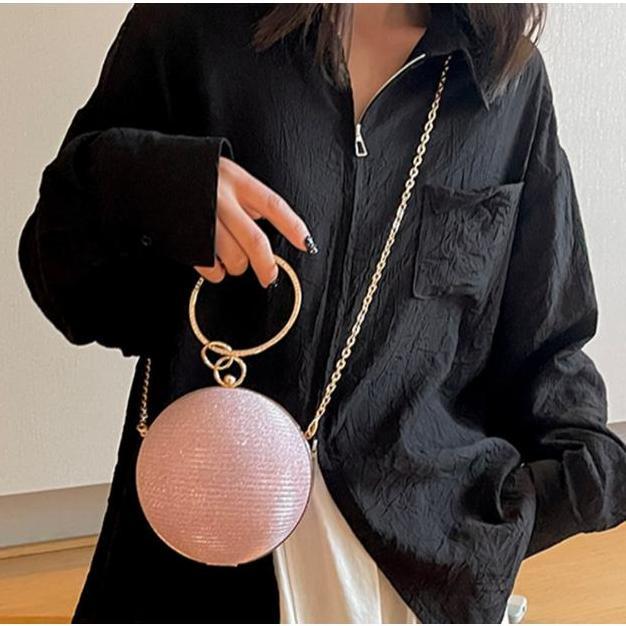 Tas Selempang Tas Kondangan Wanita Mewah Tas Pesta Wanita Murah Tas Pesta Wanita Bulat Mewah Clutch 