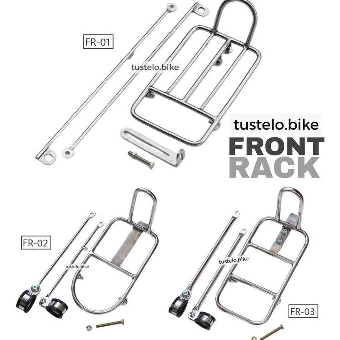 Rak Sepeda Vintage Premium Front Rack Mini Pannier Commuter MTB