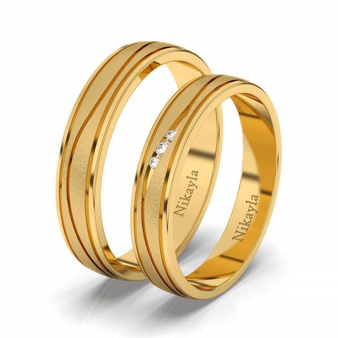 Nikayla Jewelry - Cincin Perak Tunangan Couple Murni 950 Asli Nikayla