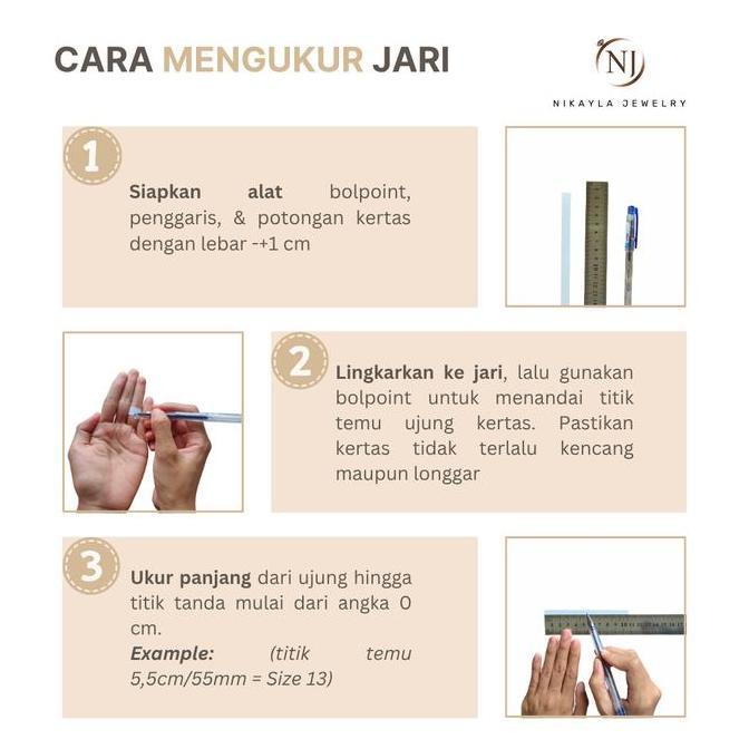 Nikayla Jewelry - Cincin Perak Couple Murni 950 Cincin Tunangan Asli - Couple Rings