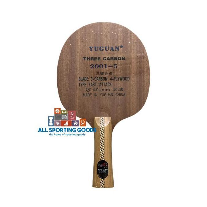 Baru Kayu Pingpong Tenis Meja Yuguan 2001-5 Kotak Coklat 3 Carbon