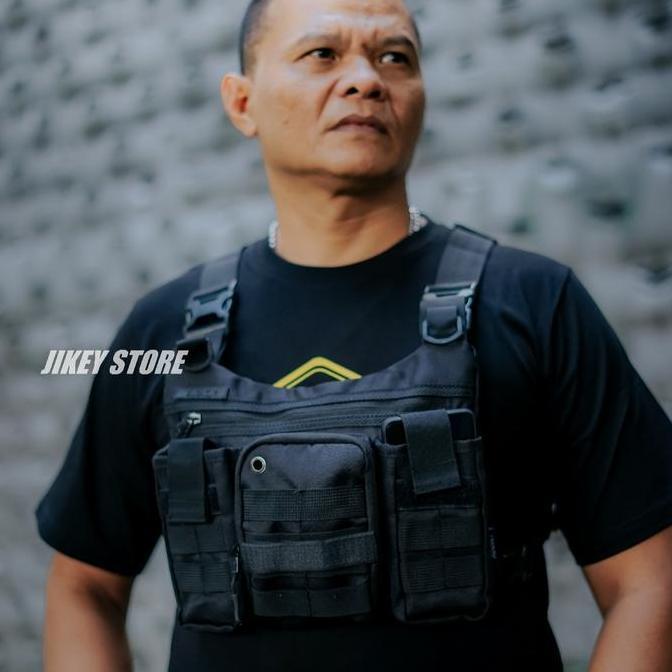 tas sepeda dan motor chest bag tactical rig bag tas dada addict premium Pria Motorcycle