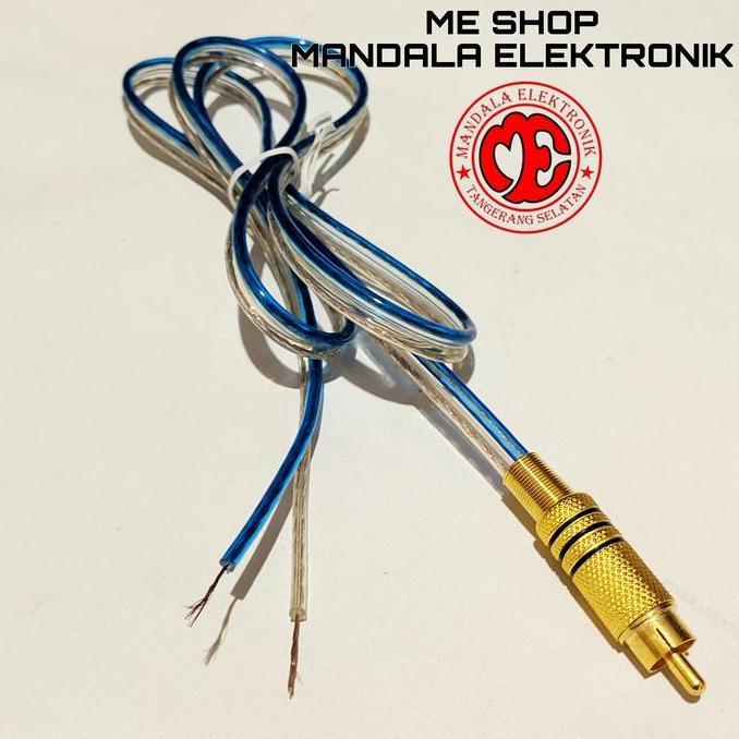 Kabel Rca male Buntung/sambungan speaker