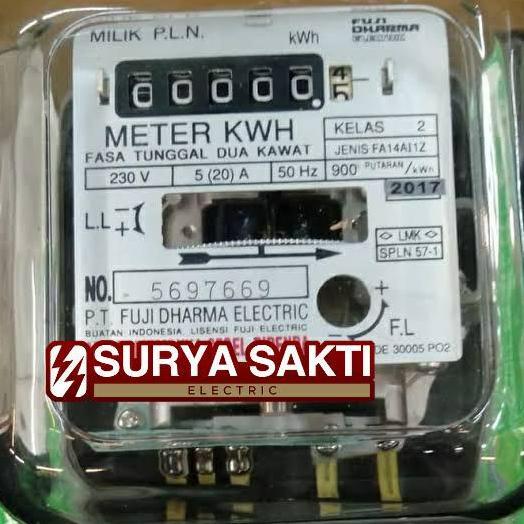 Kwh meter Fuji dharma analog 1p 5(20)A meteran listrik 1 phase