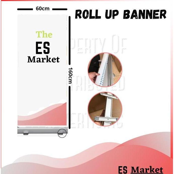 Diskon Roll Up Banner 60X160Cm / Roll Banner 60X160Cm / Roll Up 60X160Cm