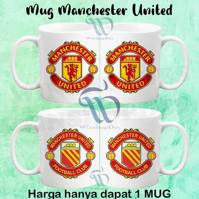 MUG MANCHESTER UNITED / GELAS MANCHESTER UNITED / MUG CUSTOM MANCHESTER UNITED (PALING MURAH)