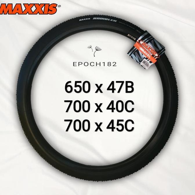 Ban Luar Sepeda Maxxis Rambler 650 x 47B, 700 x 40C & 700 x 45C Wired