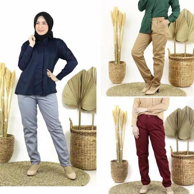 Seri A Baggy Pants Celana Bahan Baggy Pants Ogos / Baggy Pants Premium