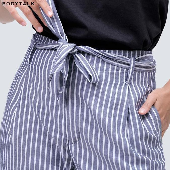 Bodytalk Celana Panjang Wanita Prentiss Grey White On43061T8GW