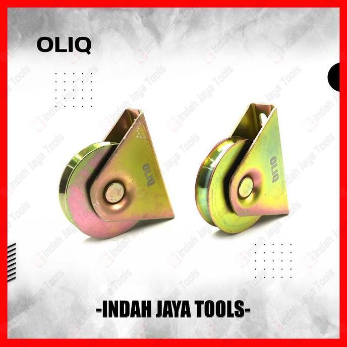 OLIQ Roda Pagar 4 Inch Gerbang Besi 100 mm 10 Cm Model U & V - Pintu Pager Kastor Troli Caster Troll