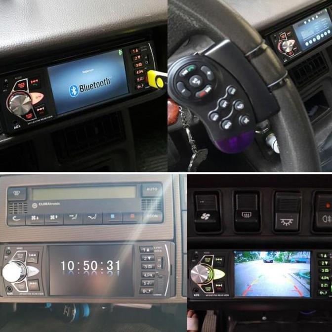 New- Single Din 4022D LCD 4.1 Inch Monitor Tape Audio Mobil Bonus Remote