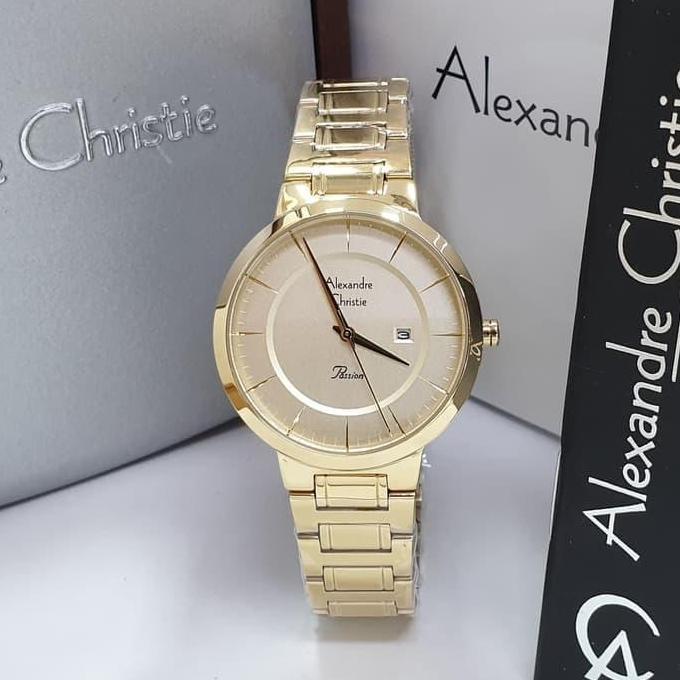 Jam Tangan Wanita Alexandre Christie 2797 Orinal Classic - Gold