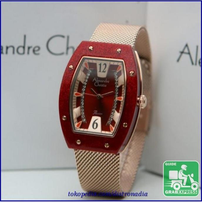 Alexandre Christie AC Wanita Cewek Jam Orinal Alexandre Christie