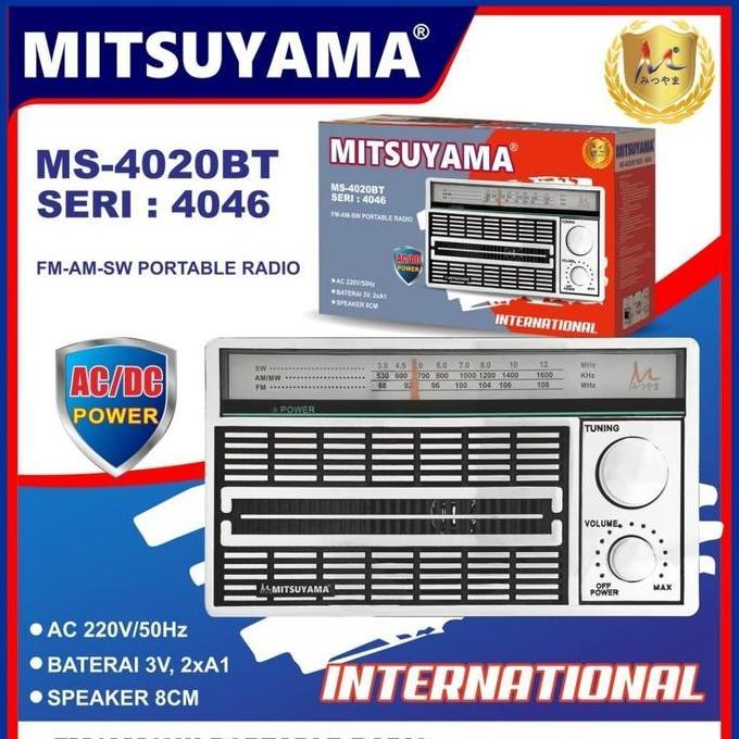 RADIO PORTABLE JADUL 3 BAND FM-AM-SW AC-DC -4250 ANTIK-RADIO FM