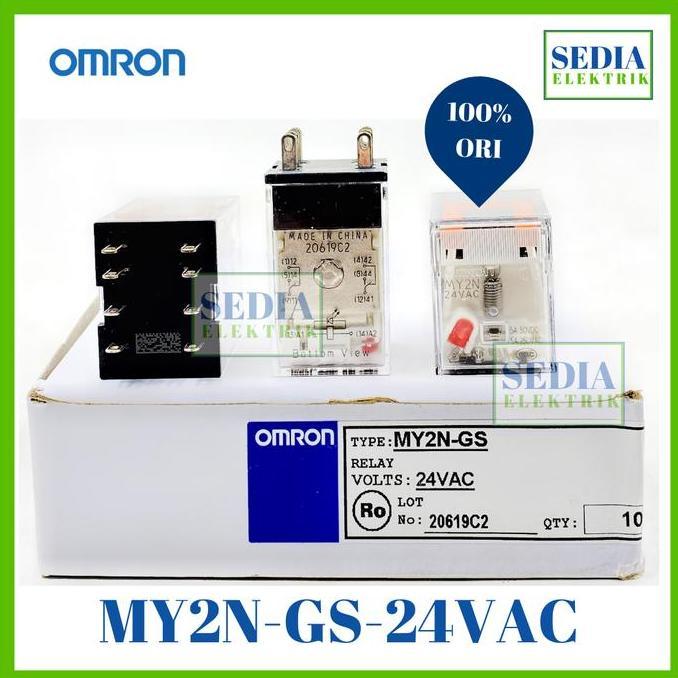 Relay Omron My2N-Gs-24Vac My2N Gs 24Vac Hemat