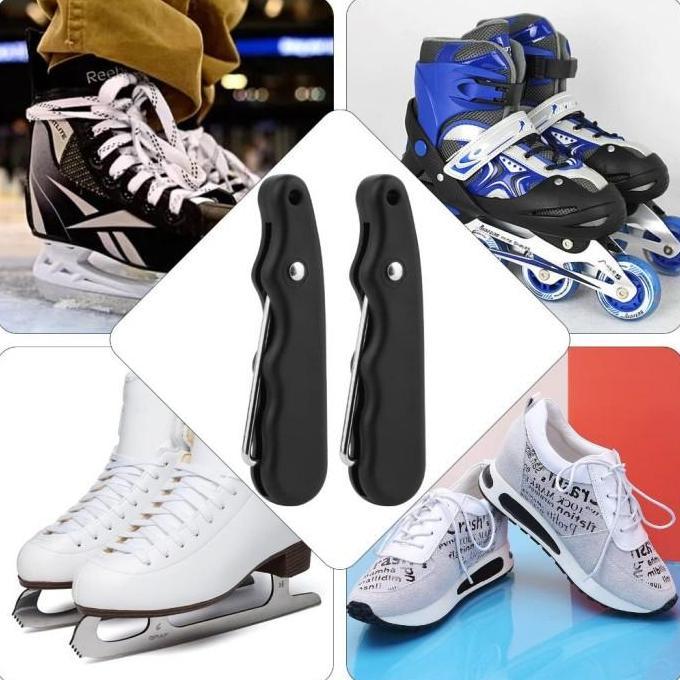 Ice Skating Hook Lace / Alat Tarik Tali Sepatu Es Skating Hockey / Shoe Lace Tightener