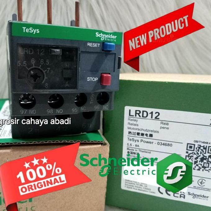 Overload Lrd12 Schneider Lrd12/Lrd 12 5.5-8A/Thermal Overload Schneider Lrd12/Tor Schneider Terbatas
