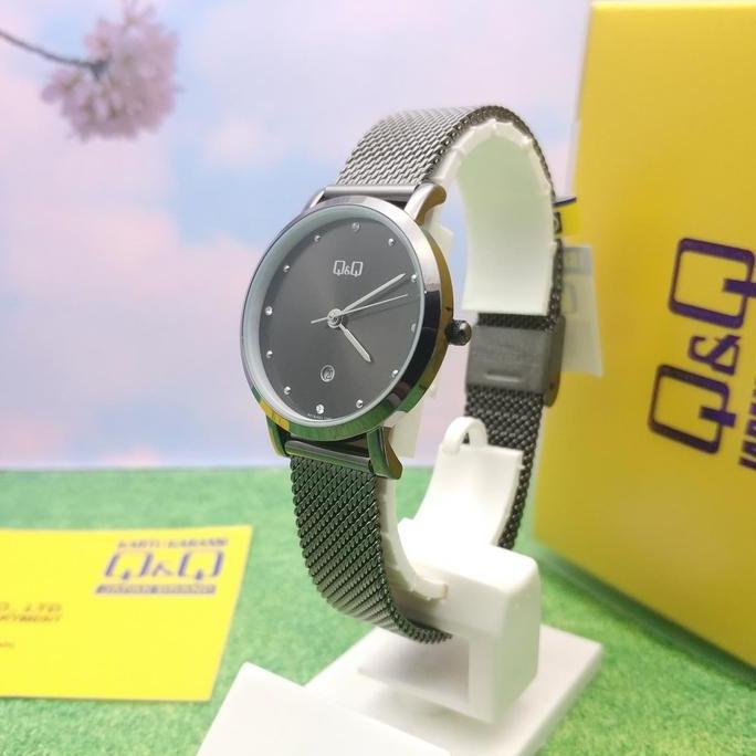 Q&Q QQ Jam Tangan Wanita Rantai Pasir A419J402Y Orinal