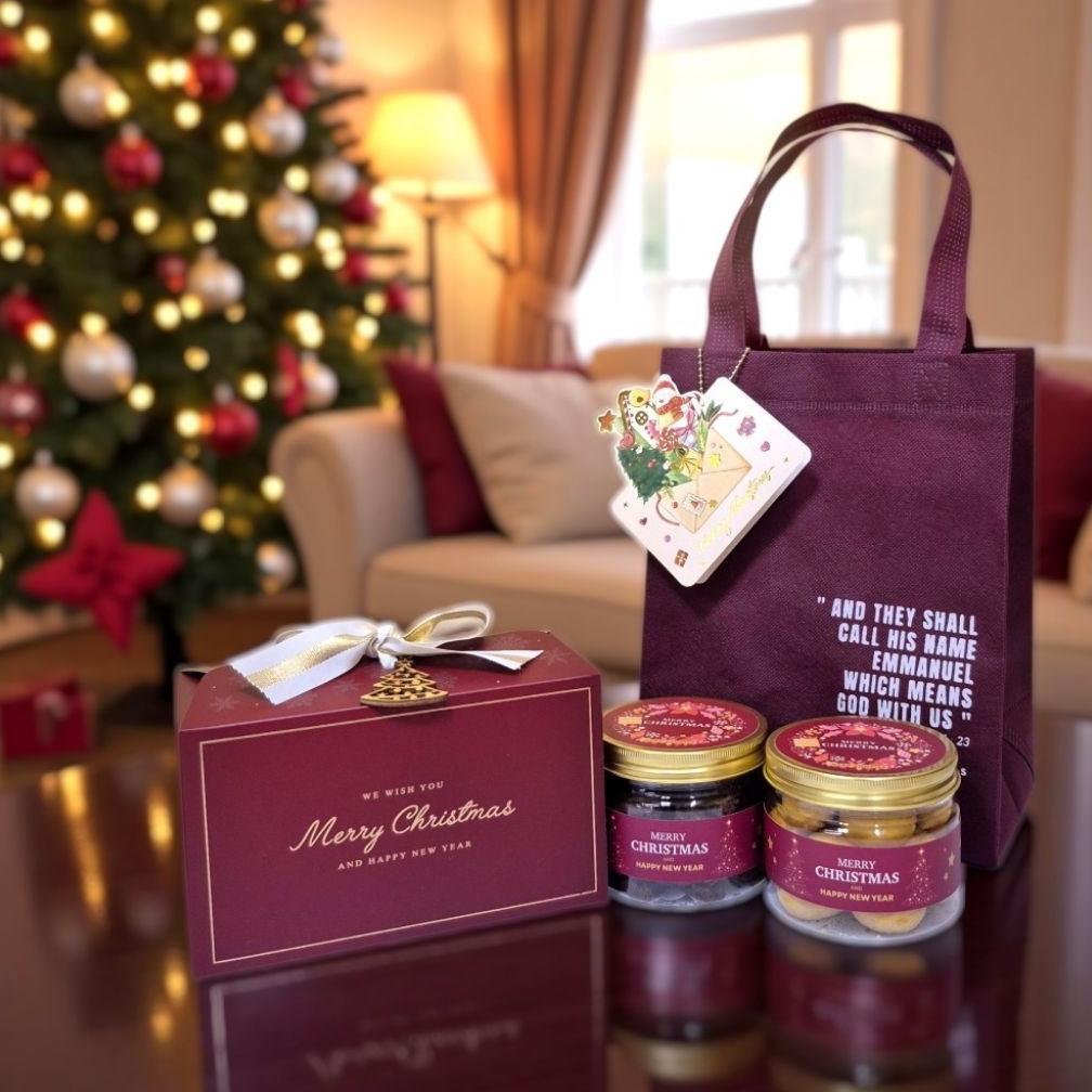Hampers Natal Christmas 2025 Gift Box Set 2 Nastar Putri Salju Edam NARA COOKIES wijsman wisman