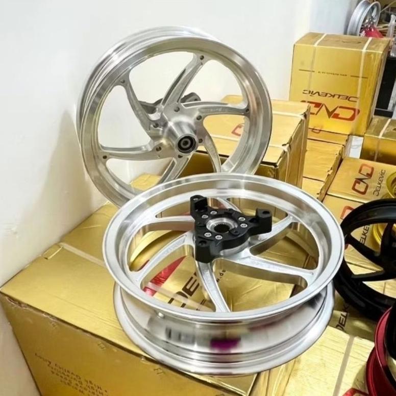 VELG DELKEVIC YAMAHA  NMAX 155 OLD 2018 SIX STAR CNC SINGLE DAN DOUBLE DISK DEPAN NMAX OLD UKURAN ST