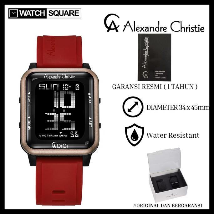 Jam tangan pria wanita Alexandre Christie AC-9344 Wateroof White