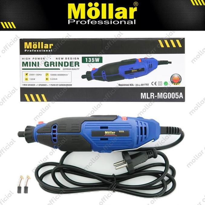 MOLLAR MG005A MINI DIE GRINDER BOR TANGAN GERINDA BOTOL TUNER LISTRIK ORIGINAL DAN TERPERCAYA