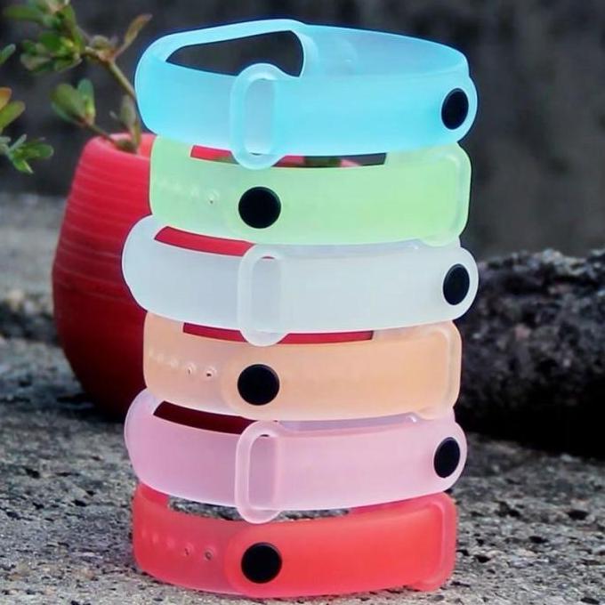 New- Strap Xiaomi Mi Band MiBand 3 / 4 Silicone Strap Silikon Transparan