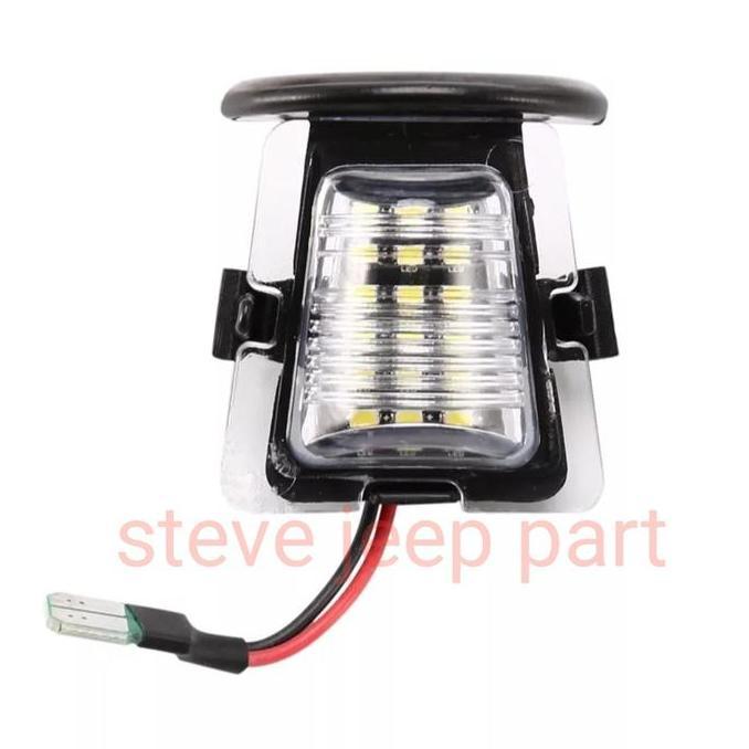 lampu LED dudukan plat nomor belakang jeep wrangler JK