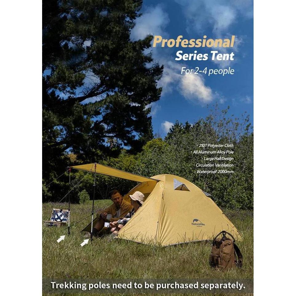 Miliki Tenda Naturehike 4P Professional Nh18Z044-P 4 Orang Camping Ultralight