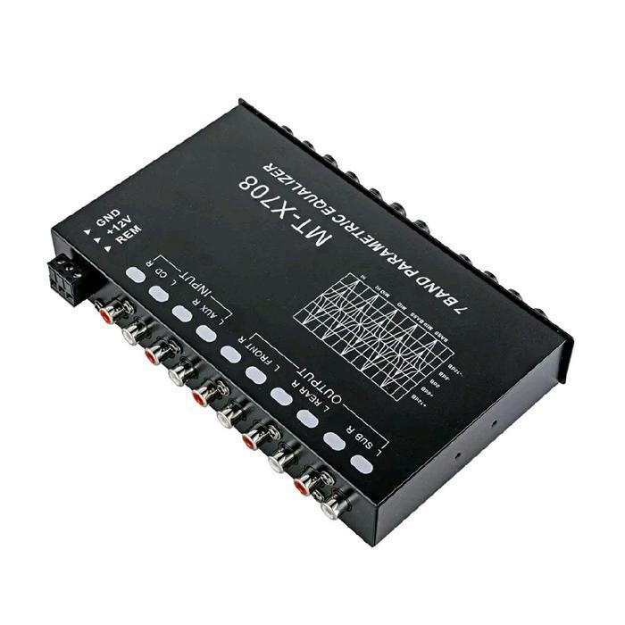 Mt-X708 Tone Control Parametrik Parametric 7 Band Equalizer Plus Subwoofer Original Dan Terpercaya