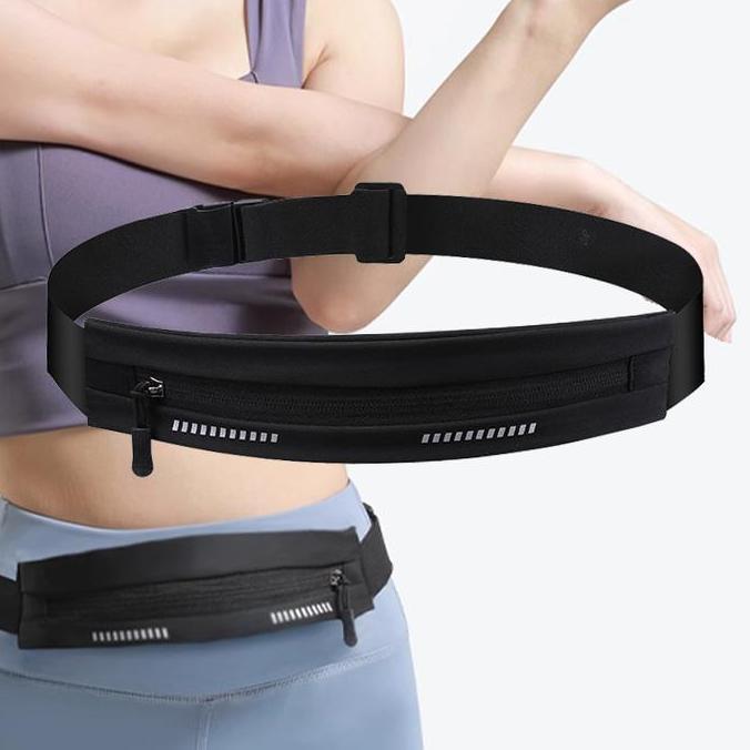 Running Belt Multifungsi - Tas Pinggang Pria Wanita Waterproof Tempat HP