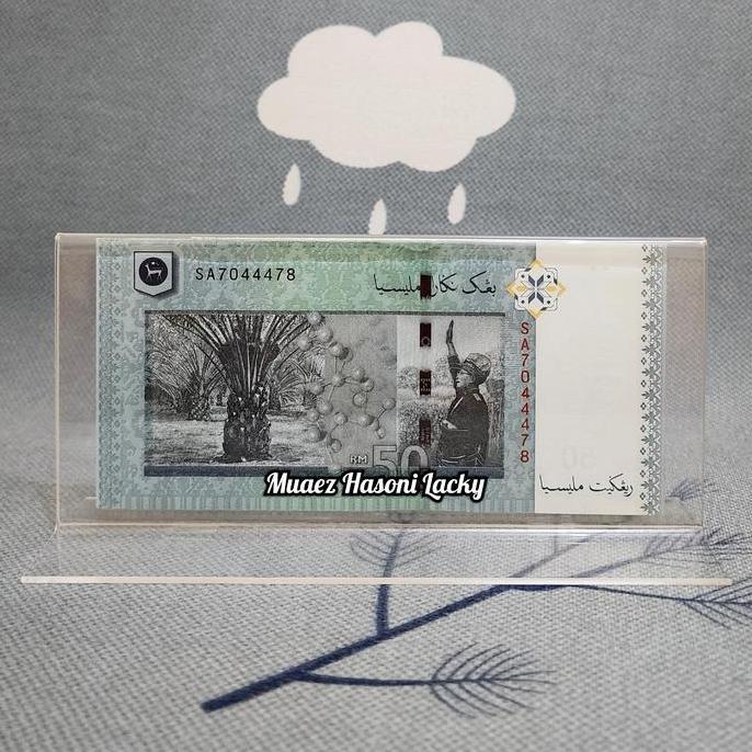 Promo Akrilik Tempat Uang Pajangan Hiasan Malaysia 50 Ringgit Diskon
