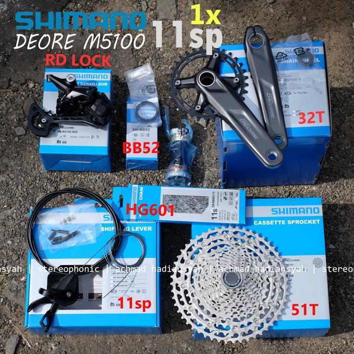 New Groupset Shimano Deore M5100 11Speed Groupset Deore M5100 11 Speed Original Dan Terpercaya