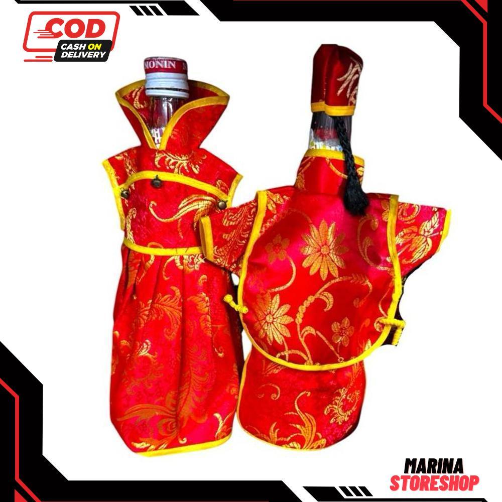 Baju Botol Couple Cheongsam Sangjit Wedding shuangxi Cina - RO30-0512 2025 Bisa COD Termurah