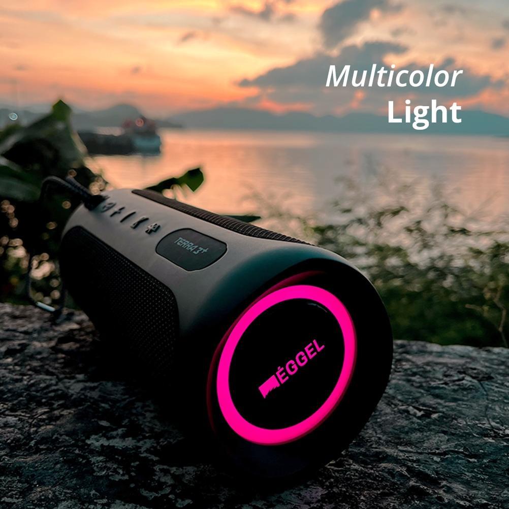 NEW BIG SALE EGGEL TERRA 3 PLUS S WATERPROOF PORTABLE BLUETOOTH SPEAKER WITH RGB LIGHT