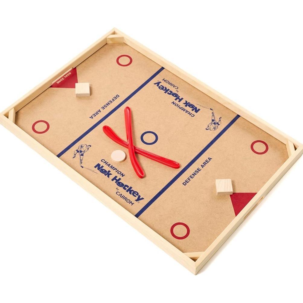 Carrom Champion Nok Hockey Game (Standard Size) Wooden Board Games for Adults & Children FLASH SALE