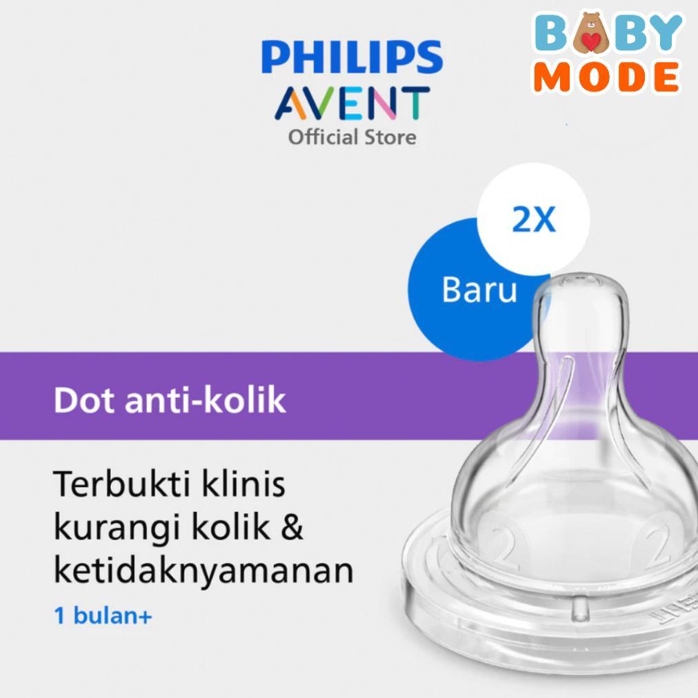 PHILIPS AVENT Dot Anti Kolik | Nipple Karet Dot Bayi Newborn Anti Kolik Botol Susu Avent Philips ~BM