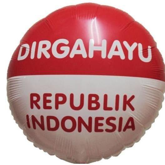 New- Balon Foil Dirgahayu, Balon 17 Agustus, Dekorasi Agustusan