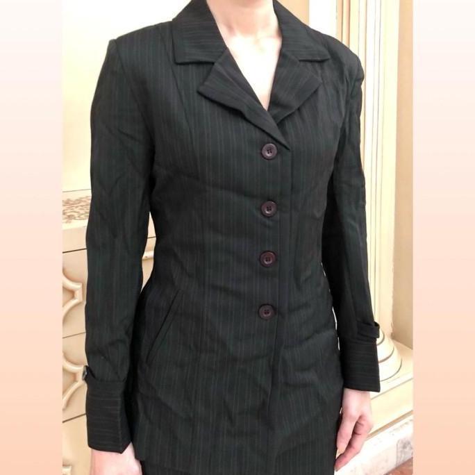 Setelan blazer wanita hitam tangan panjang. Sale set blazer warna hitam. Blazer hitam set rok