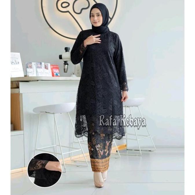Setelan Kebaya Brokat/ Kebaya Tunik Jumbo/ Baju Brokat/ Atasan Kebaya/ Kebaya Kondangan/ Baju Pesta/