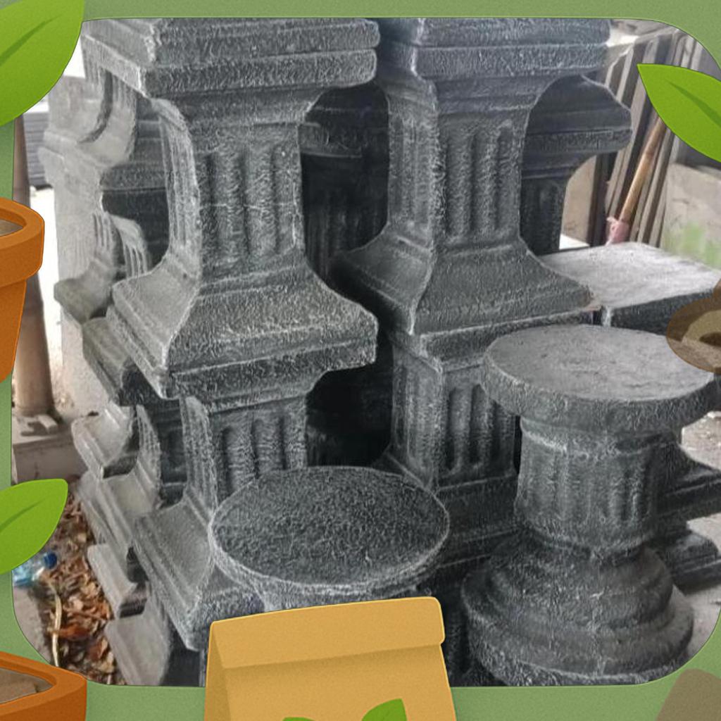 Pilar Pot Semen Tinggi 60 Cm