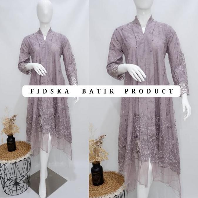 Dres tile/ Kebaya Kondangan / Kebaya Wisuda / Kebaya Lamaran / Kebaya langsung Tile Tangan Panjang M