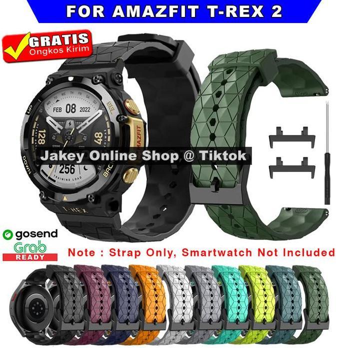 Strap Tali Jam For Amazfit T-Rex 2 Trex 2 Model 3D Cubes Sport Rubber Ready Stock