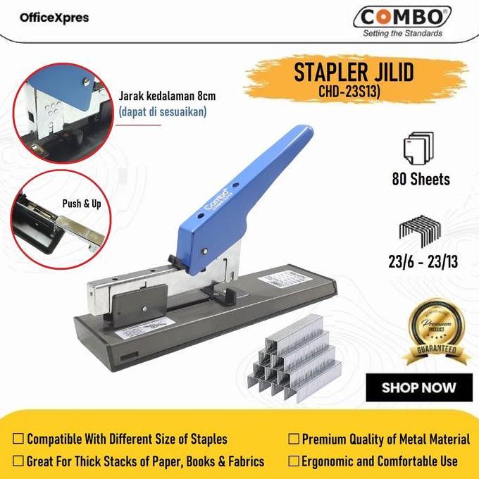 Astore_shop - Stapler Jilid Heavy Duty 23S13 COMBO Stepler Besar Jilid Tebal