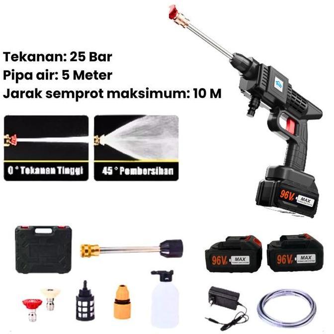 yatinkera44 - jet cleaner baterai 96vf portable mesin steam power sprayer mobil motor