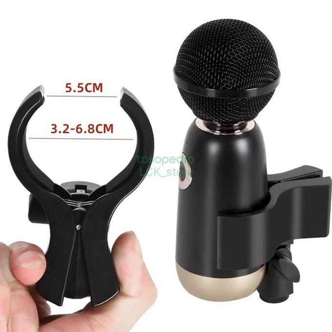 Mic Holder Universal Large Mikrofon Wireless Clip Clamp Condenser Mic