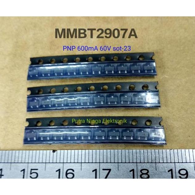 Baru (10) Transistor SMD MMBT2907 SOT-23 PNP TR 2N2907 sot23 marking : 2F putran1a Buru Order