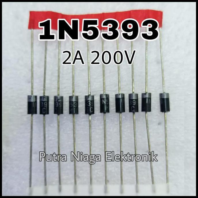 Baru (30) Dioda 1N5393 Diode 2A 200V IN5393 IN 5393 1N 5393 putran1a Murah