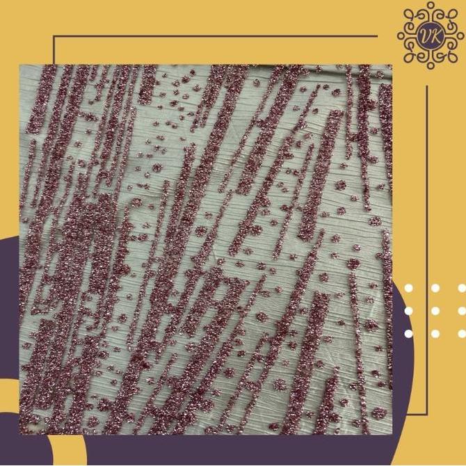 Kain Tile Glitter Sequin/ kain tule glitter sequin