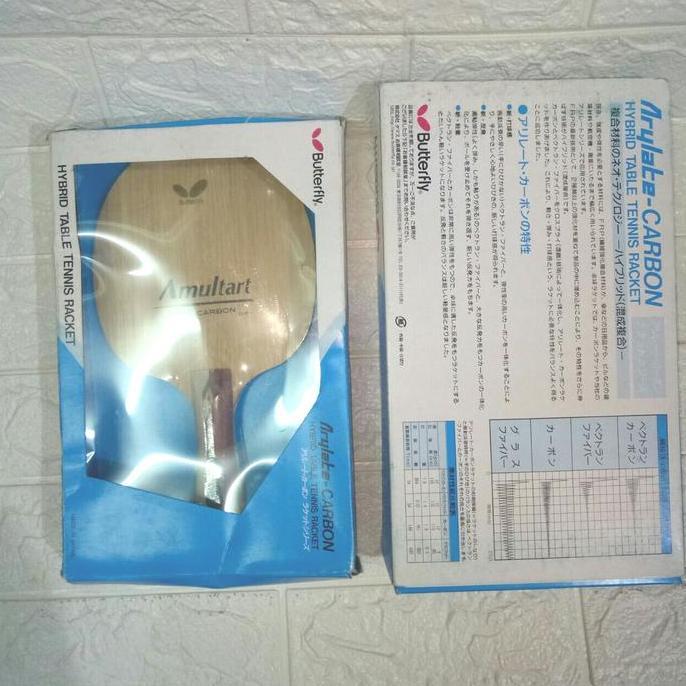 Bat Pingpong Kayu Butterfly Amultart Zl Carbon Fellow 300
